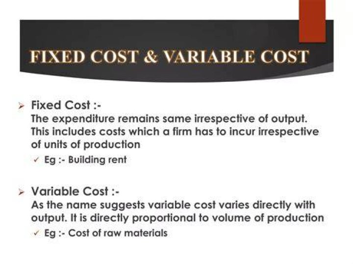 Is building rent a variable cost?