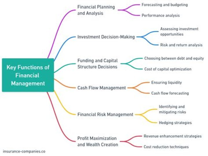 What are the four function of financial manager?