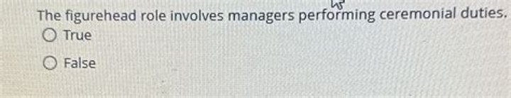 When managers are required to perform duties that are ceremonial and symbolic in nature which role they are performing?