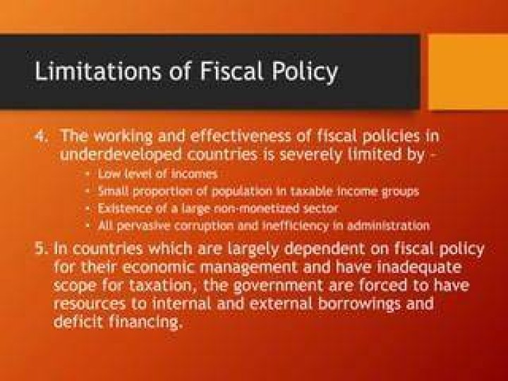 Why underdeveloped countries make a fiscal policy?